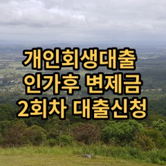 개인회생대출 인가후2회차 개인회생대출 변제금2회차 개인회생대출 미납금2회차 대출가능한곳