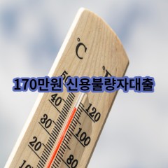 170만원 신용불량자대출 급전 당일 소액 일수 월변