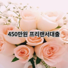 450만원 프리랜서대출 급전 당일 소액 일수 월변