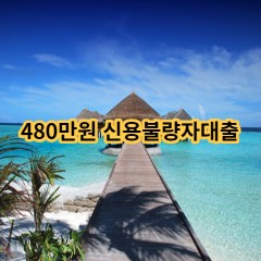 480만원 신용불량자대출 급전 당일 소액 일수 월변