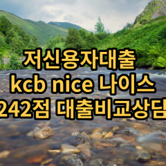 저신용자대출 kcb242점 저신용소액대출 nice242점 저신용비대면대출 나이스242점 신용대출가능한곳