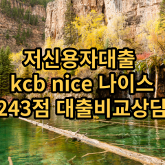 저신용자대출 kcb243점 저신용소액대출 nice243점 저신용비대면대출 나이스243점 신용대출가능한곳