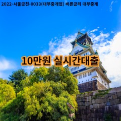 10만원 실시간대출 급전 당일 소액 일수 월변